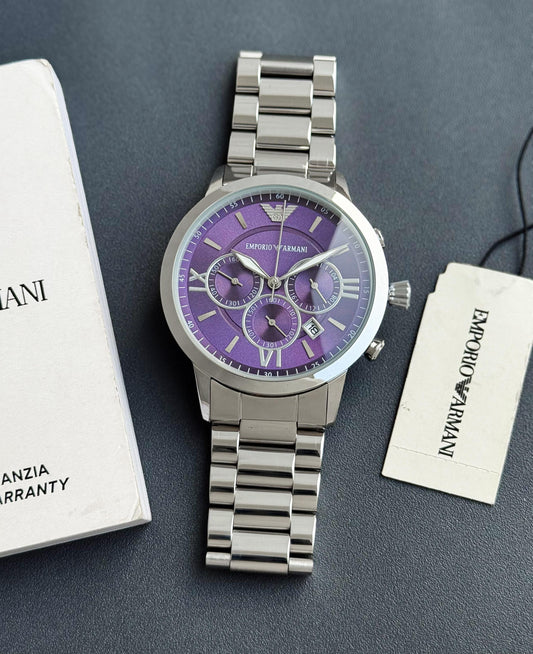 Armani Purple Dial For Men