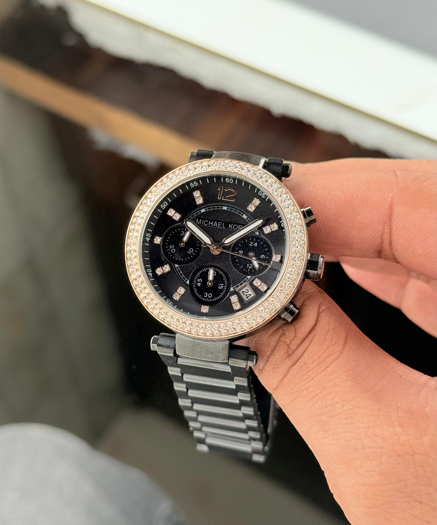 Michael Kors Parker Steel Chronograph model MK5885