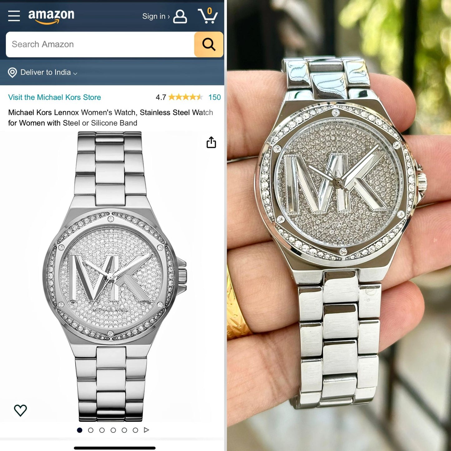 Michael Kors Lennox crystals Ladies Bradshaw Watch