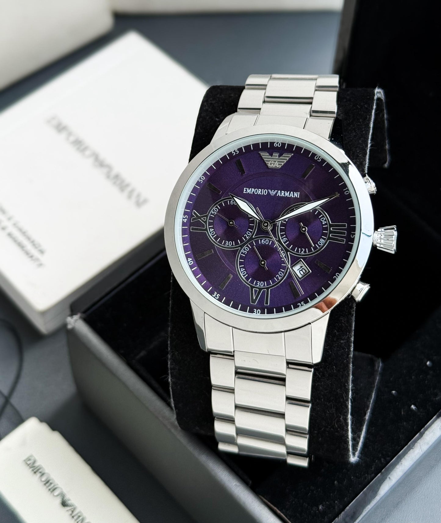 Armani Purple Dial For Men