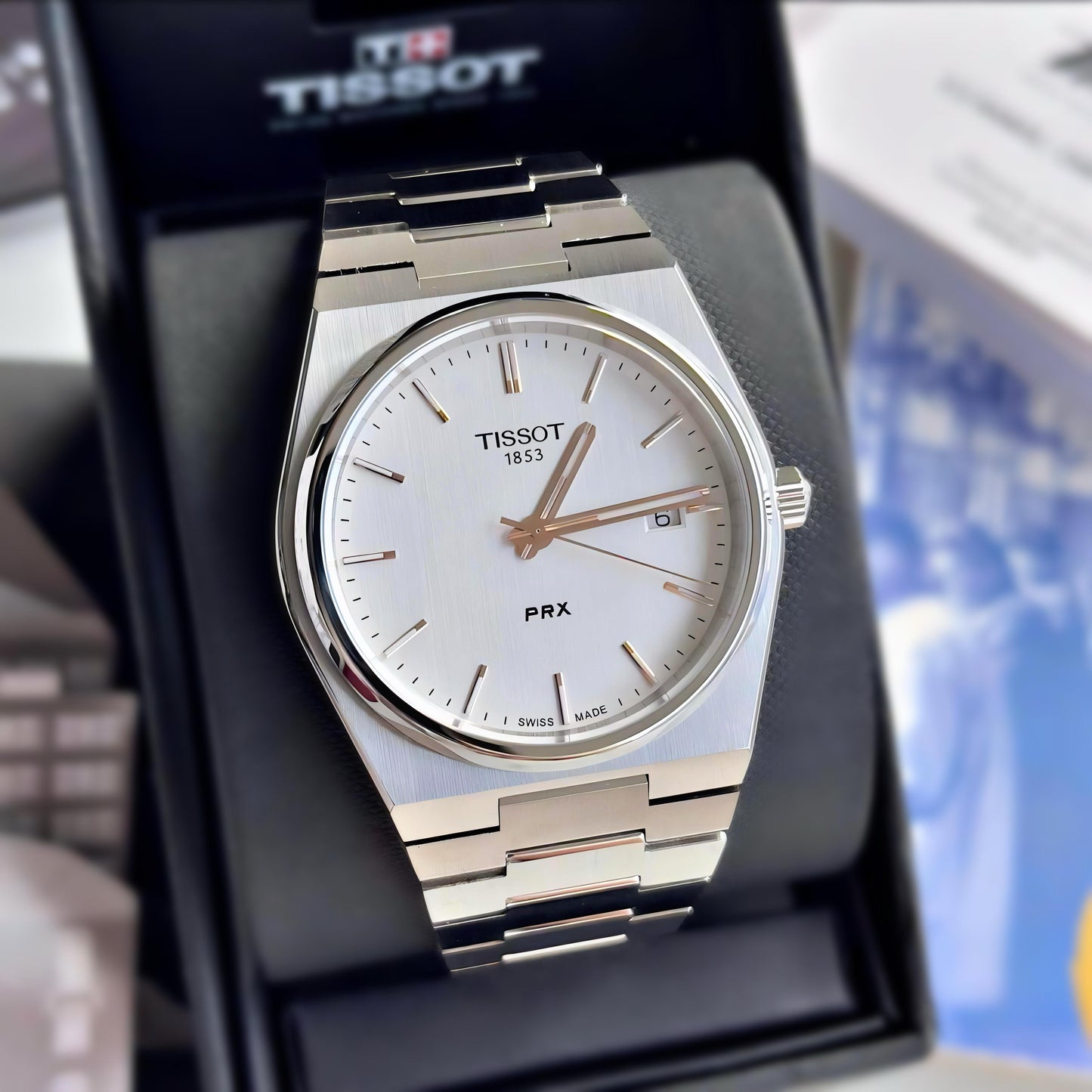 The TISSOT PRX High end quality japanese battery operated machine
