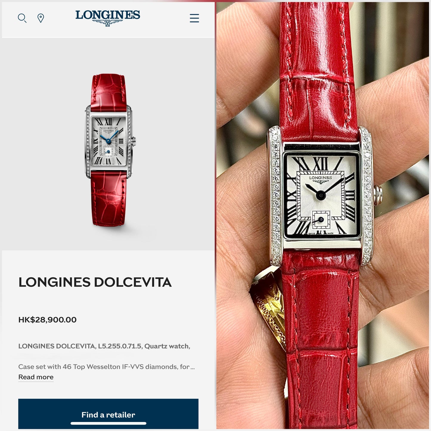LONGINES MINI DOLCEVITA – TIMELESS LUXURY WITH A TOUCH OF RED