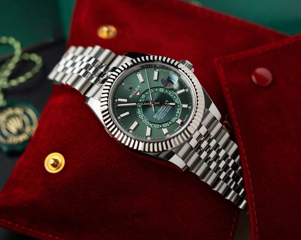 Rolex SKY-DWELLER  For men Green