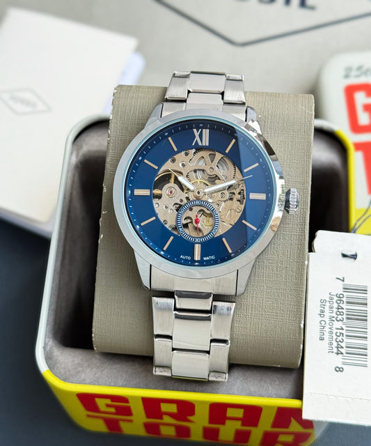 Fossil silver stainless steel chain