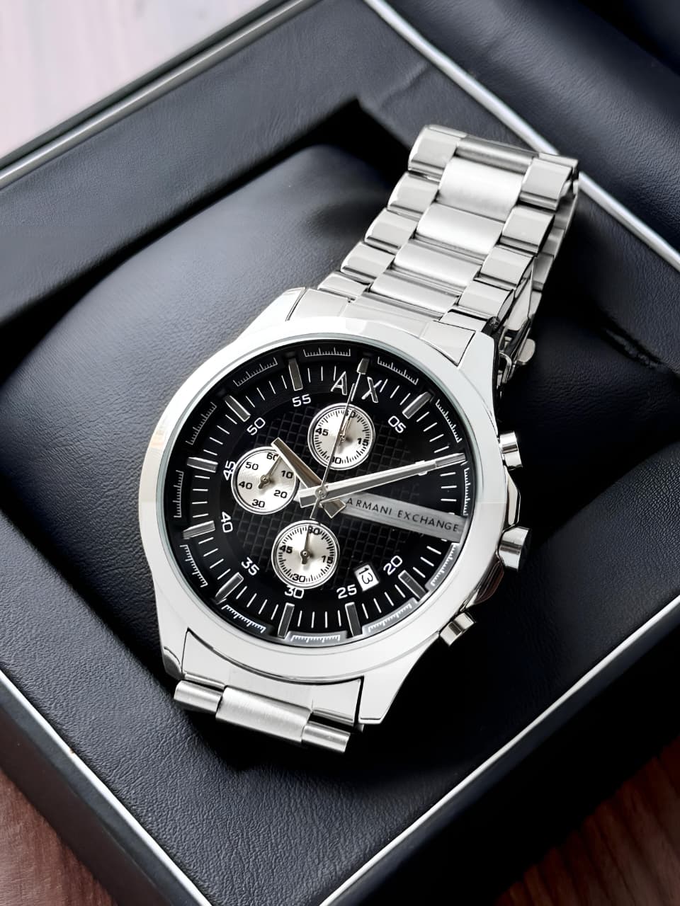 Armani Exchange Hampton Silver-Black