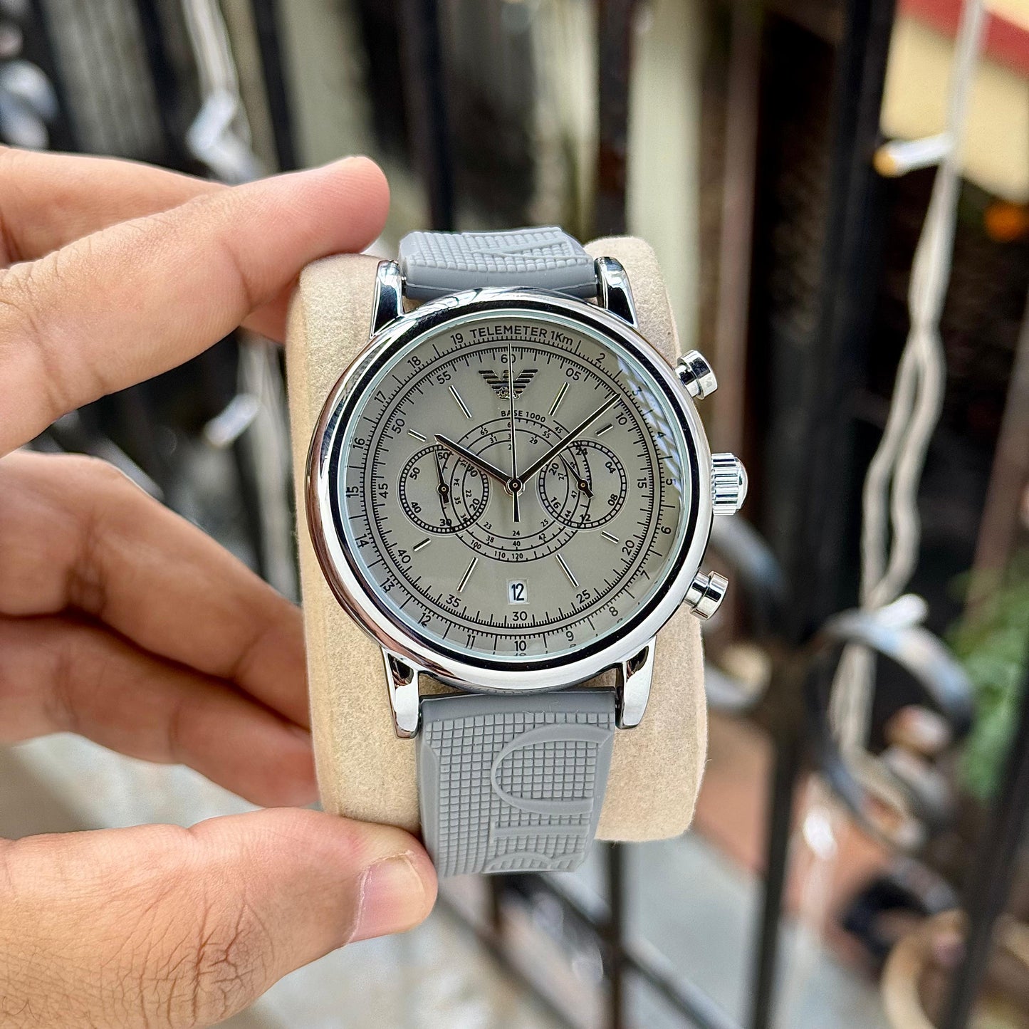 EMPORIO ARMANI – GREEN CHRONOGRAPH EDITION