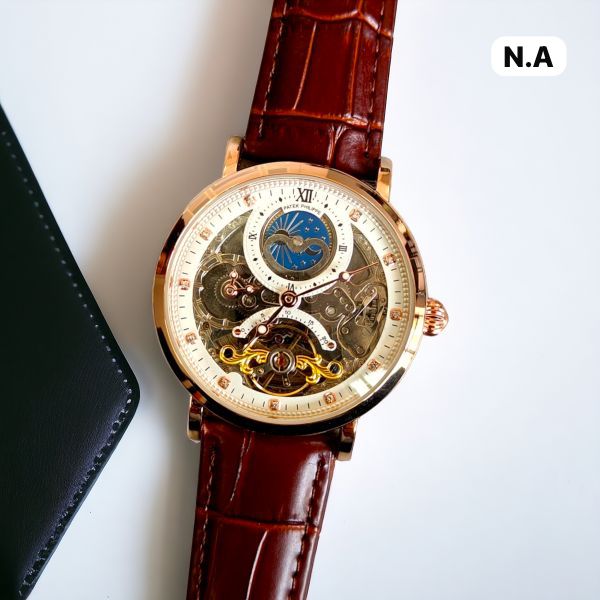 Patek Philippe Skeleton Leather Belt Premium