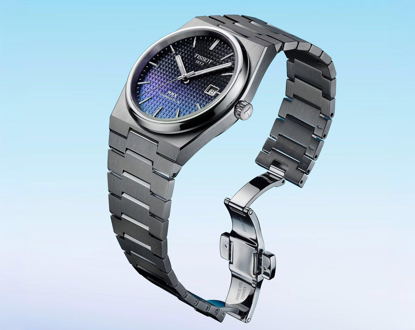 The TISSOT PRX High end quality japanese battery operated machine