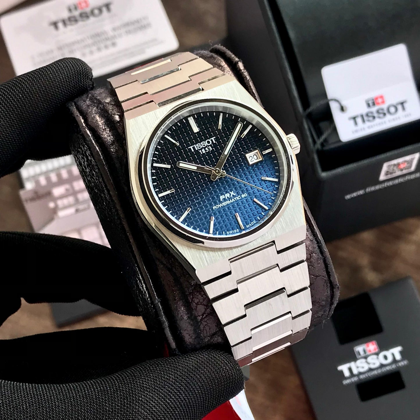 The TISSOT PRX High end quality japanese battery operated machine