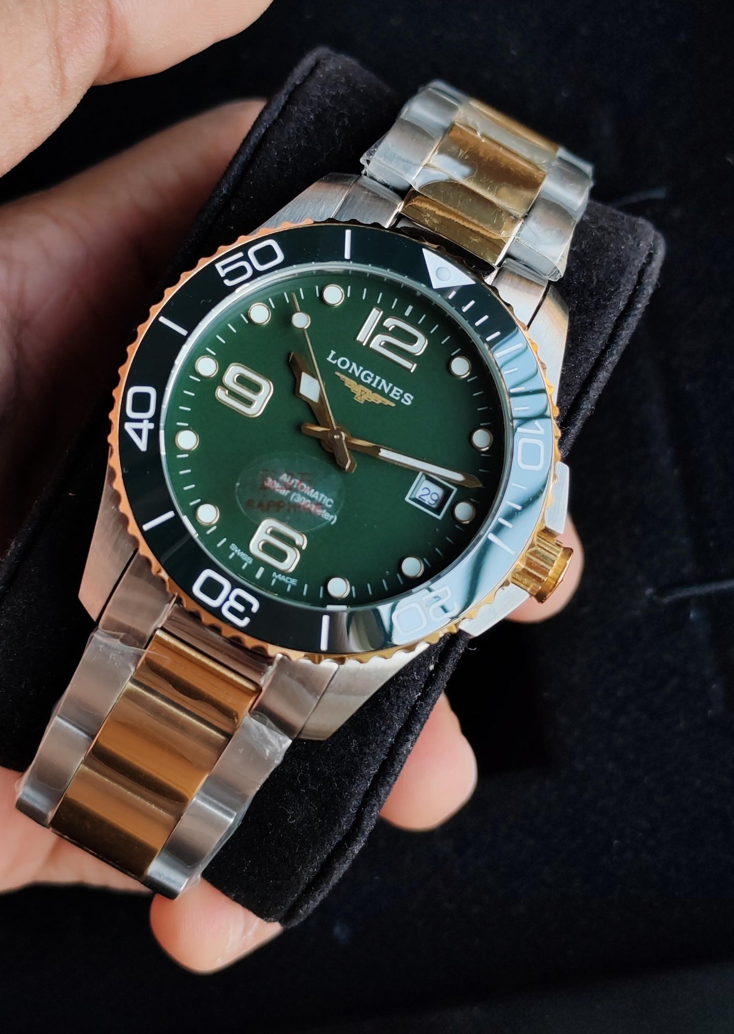 Longines Hydroconquest Ref .L3.781.3.06.7 ceramic bezel For Him