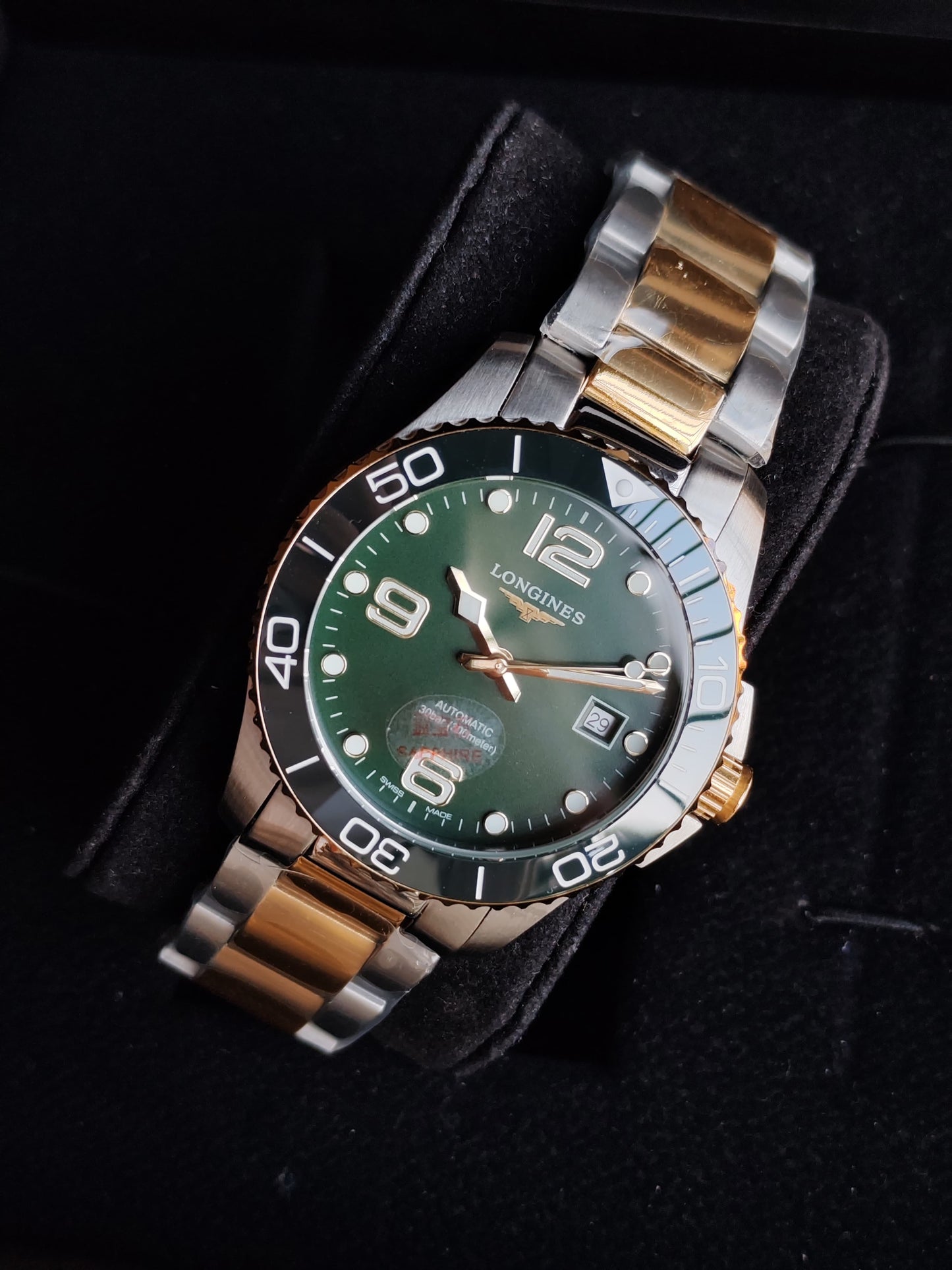 Longines Hydroconquest Ref .L3.781.3.06.7 ceramic bezel For Him