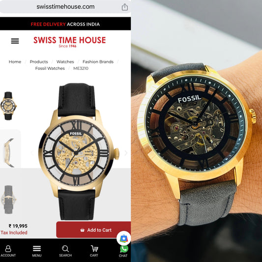 Fossil  For Men  #7AA Premium Collection  Model - TOWNSMAN