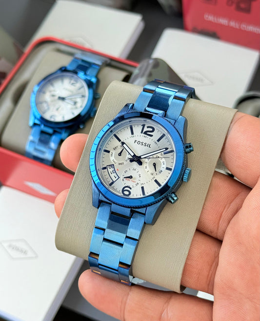 New FOSSIL Women’s Perfect Boyfriend Cheonograph