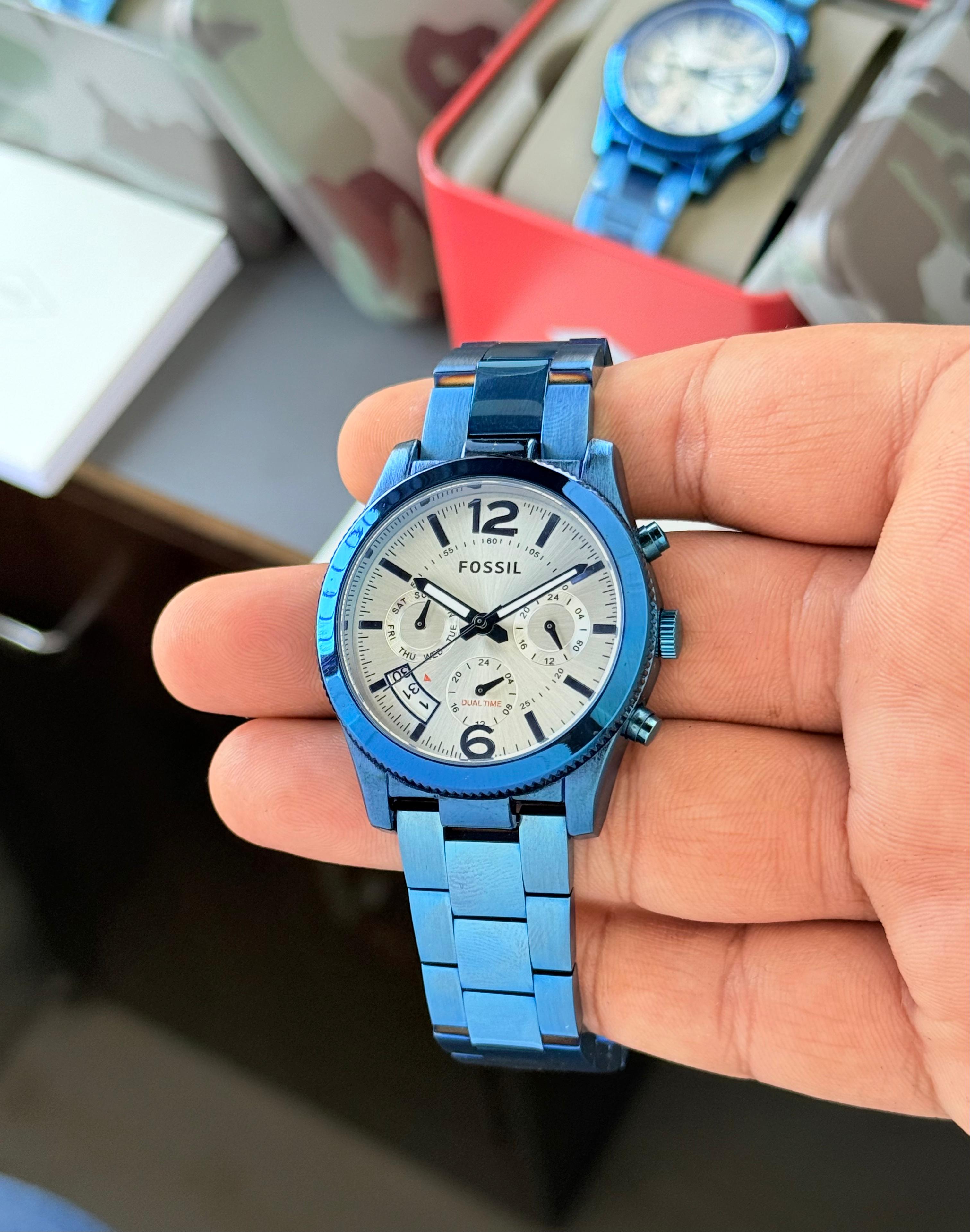 New FOSSIL Women’s Perfect Boyfriend Cheonograph