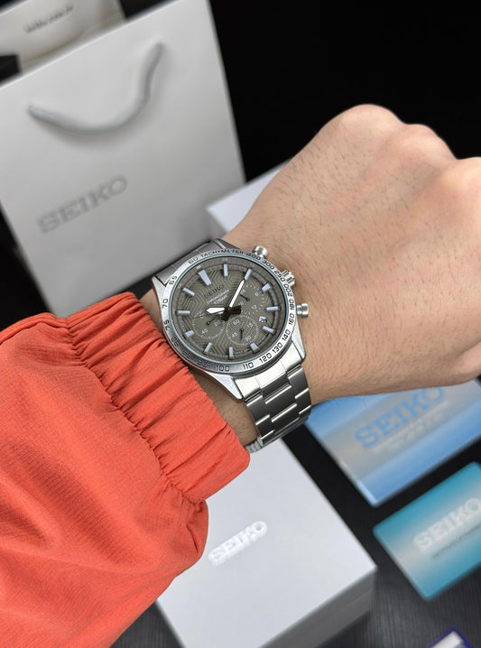Seiko Grey Dial Men's Hot Selling Watch