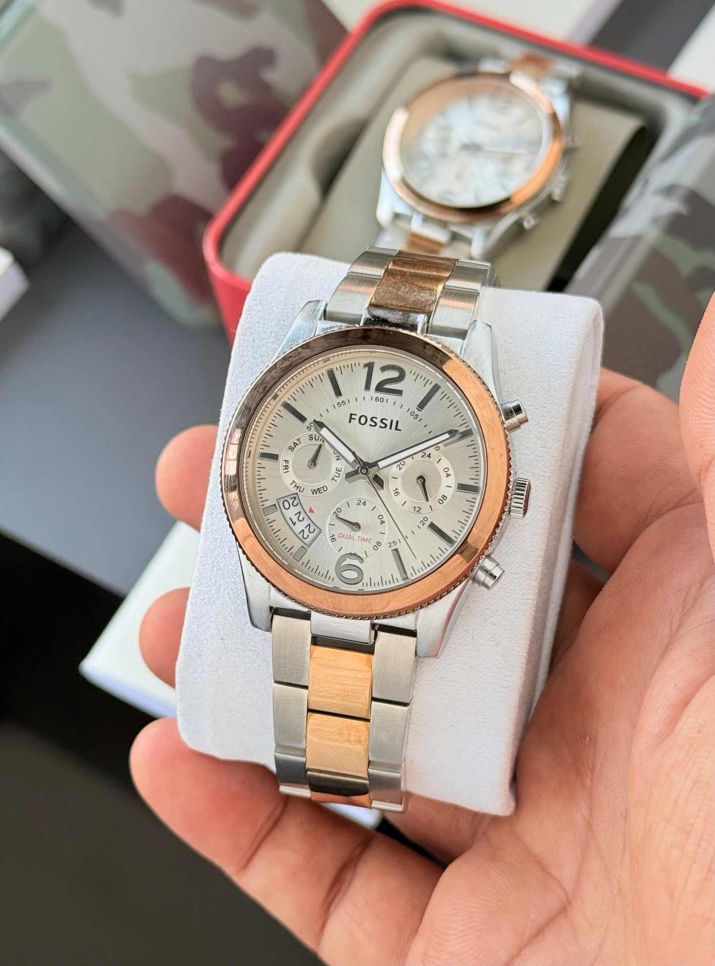 FOSSIL Women’s Perfect Boyfriend Cheonograph