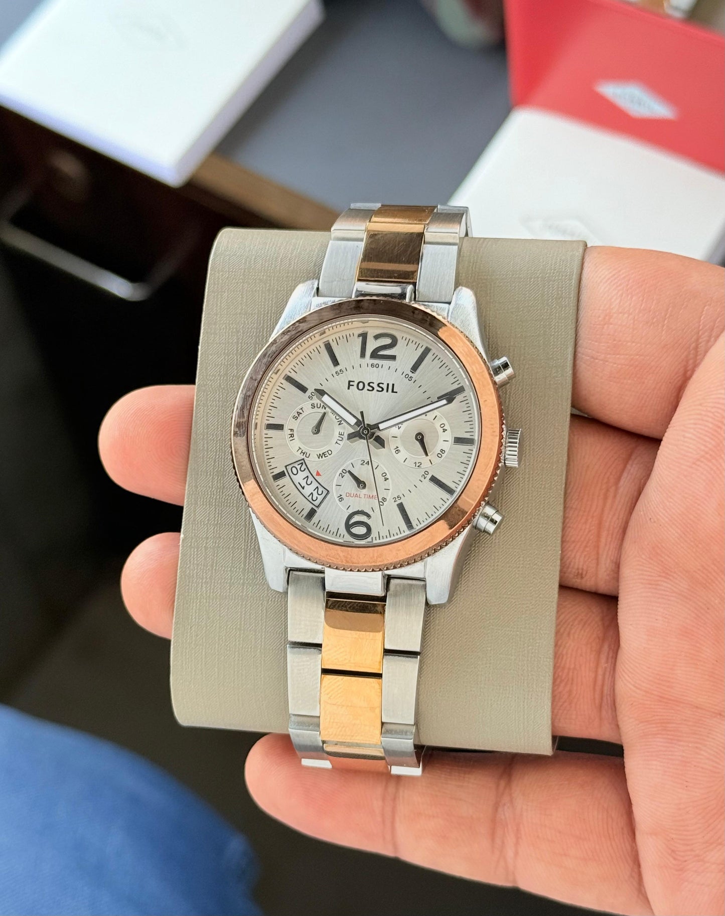 FOSSIL Women’s Perfect Boyfriend Cheonograph