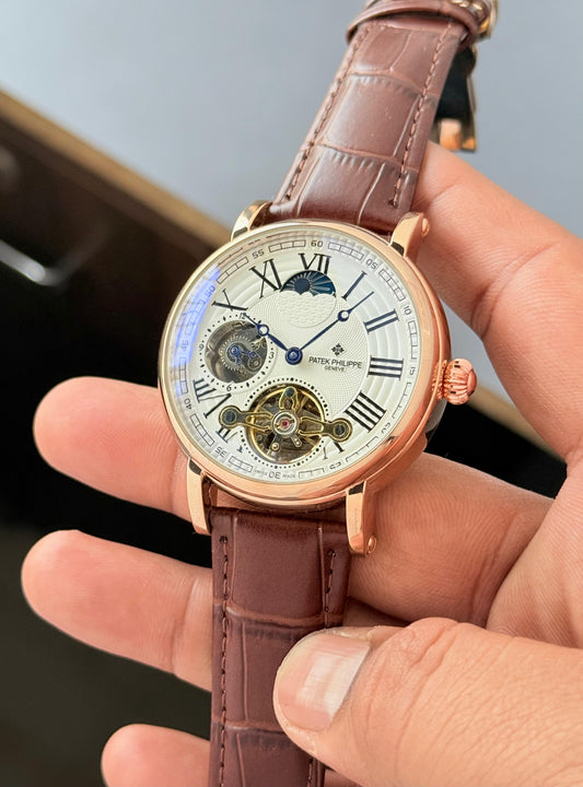 Patek Philippe Tourbillon Premium Collection Now in leather strap
